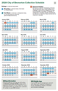 Click here to download - Odd Week Collection Calendar