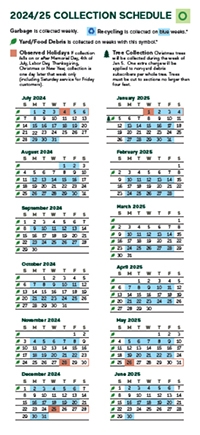Click here to download - Odd Week Collection Calendar