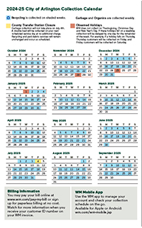 Download the Odd Week Collection Calendar