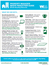 Waste Reduction Tips - Residents